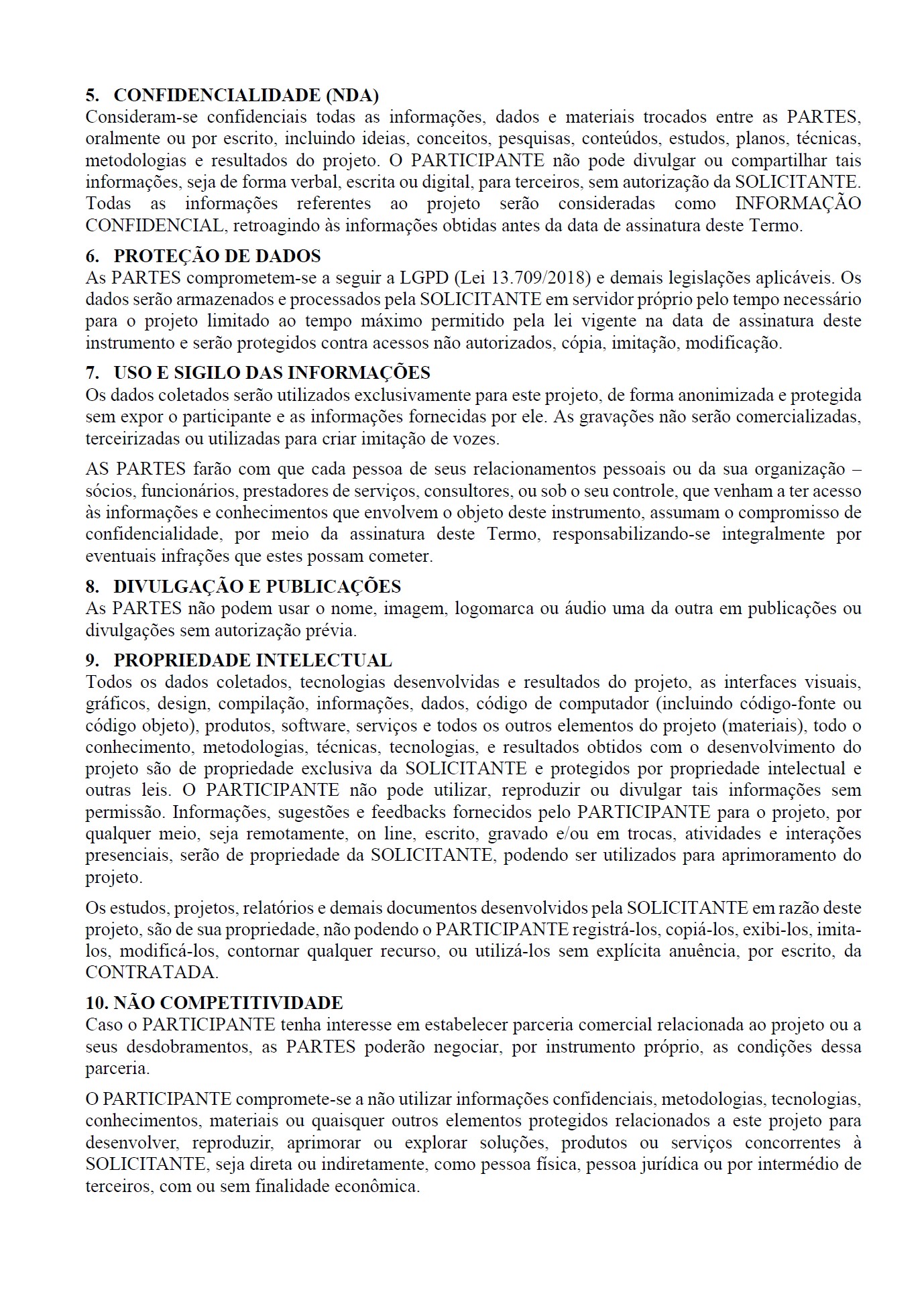 NDA – página 2